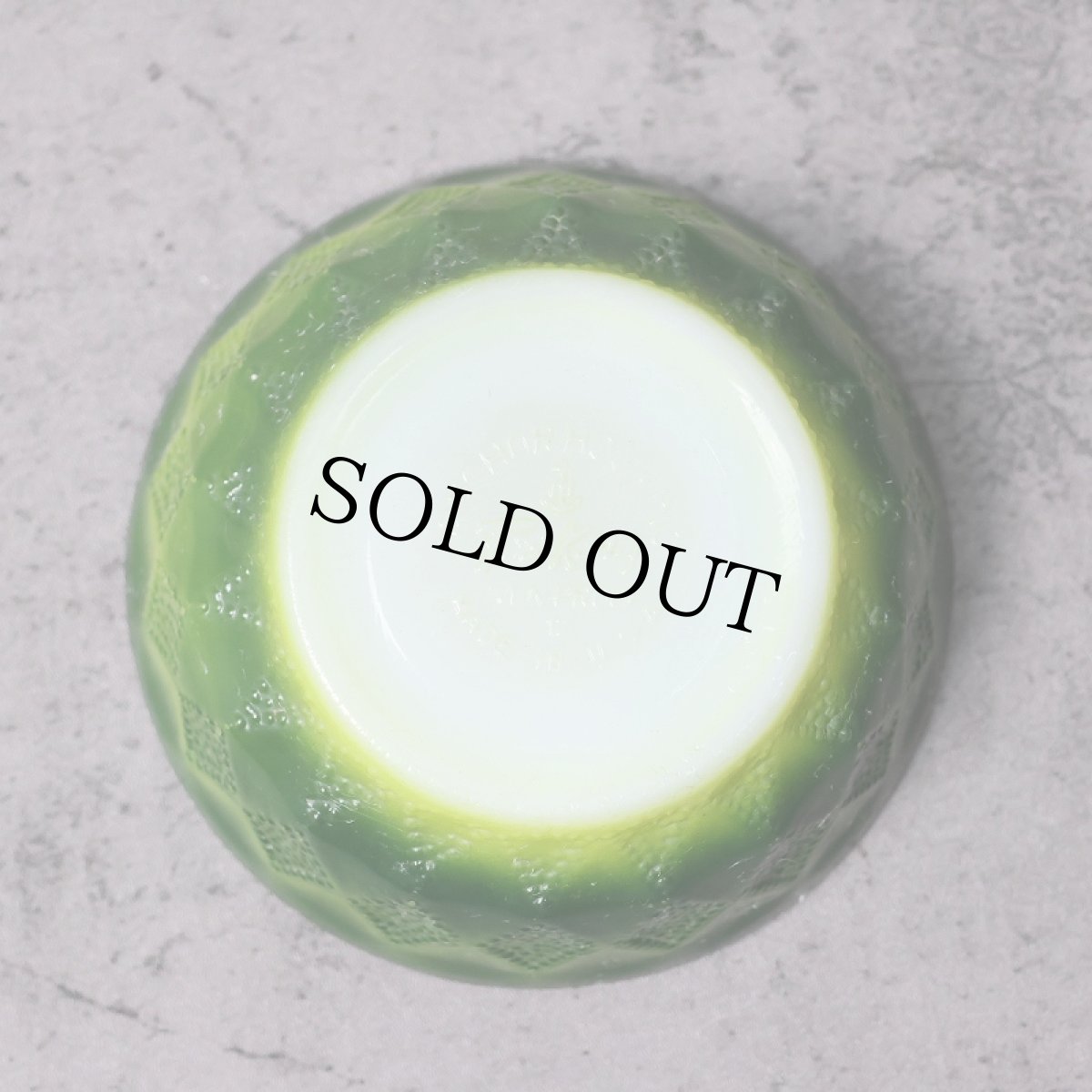 画像2: 60's Fire-King USA製 キンバリー シリアルボウル GREEN (2)