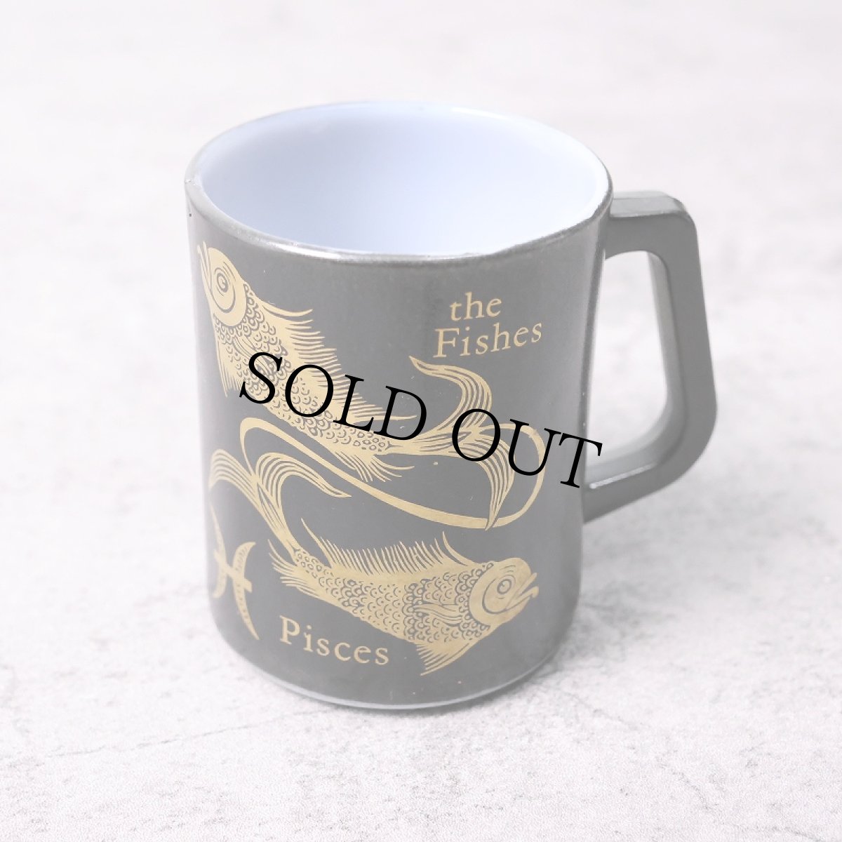 画像1: 60〜70's FEDERAL "Pisces" 星座柄 マグカップ  (1)