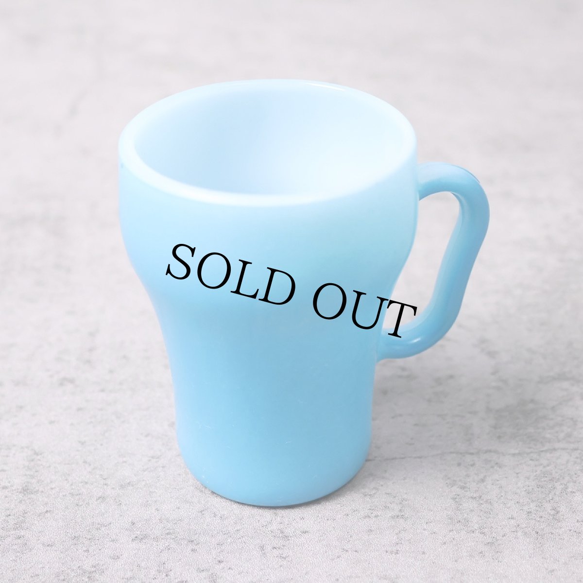 画像1: 60〜70's Fire-King USA製 ソーダマグ BLUE (1)