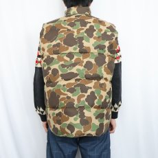 画像3: 80's BROWNING USA製 ダックハンターカモ柄 ダウンベスト L (3)