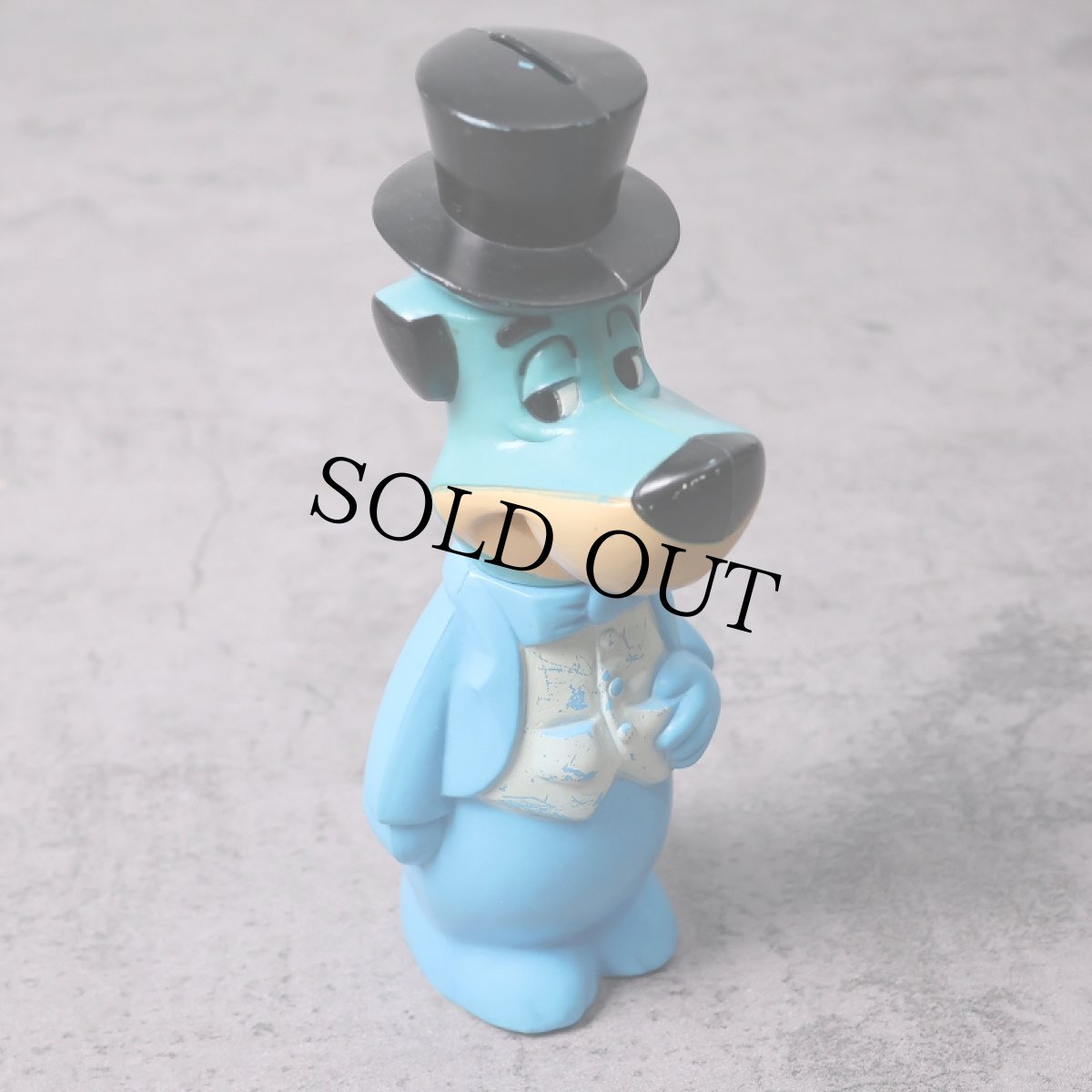 画像1: 60's Hanna-Barbera "Huckleberry Hound" キャラクター コインバンク (1)