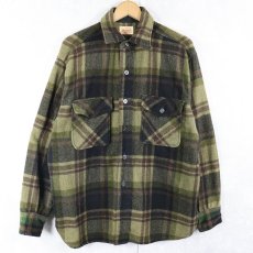 画像1: 50's FIVE BROTHER チェック柄 CPOシャツジャケット (1)