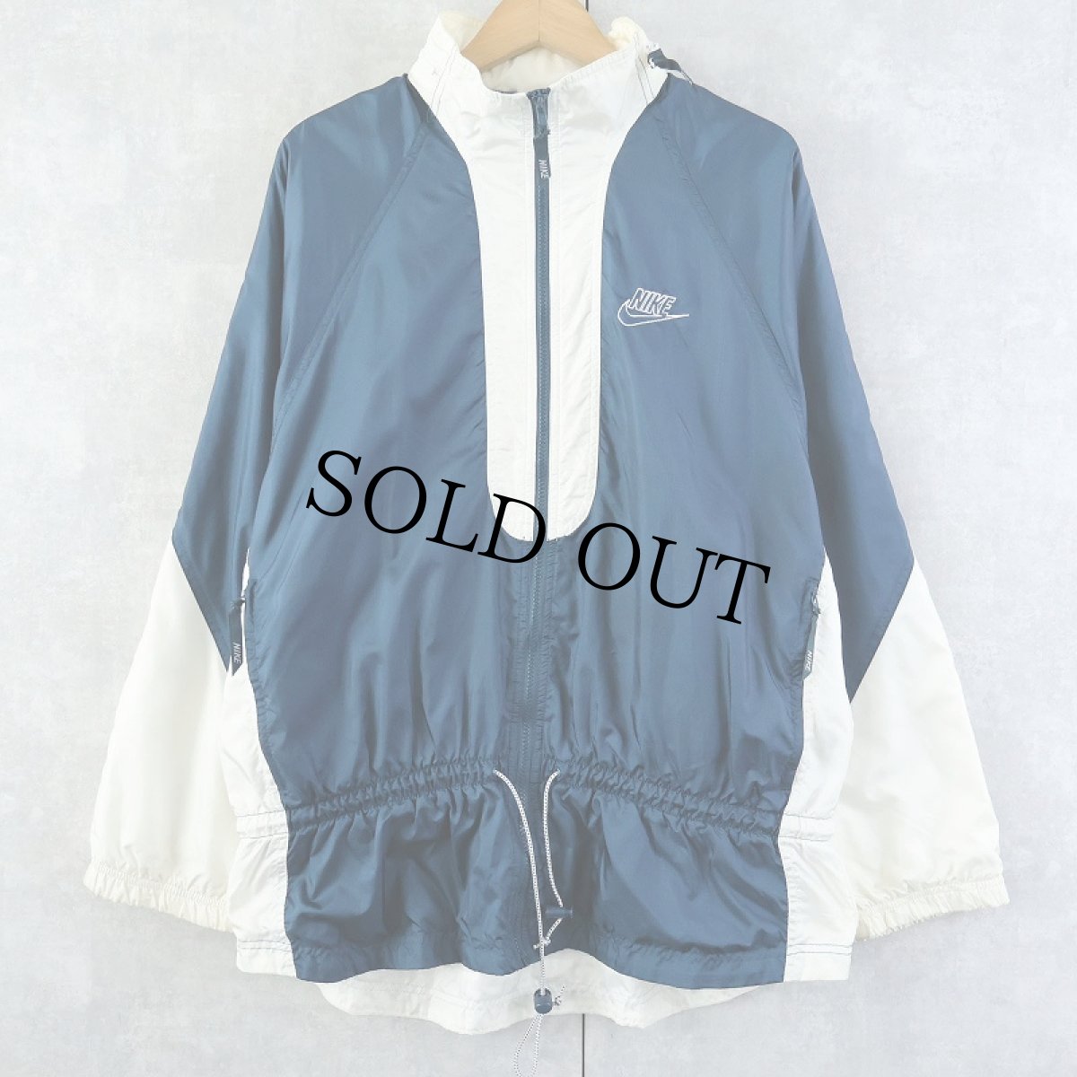 画像1: 90's NIKE 切り替えデザイン ナイロンジャケット L (1)