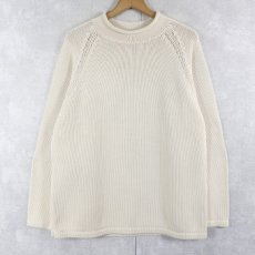 画像1: J.CREW ロールネック コットンニットセーター L (1)