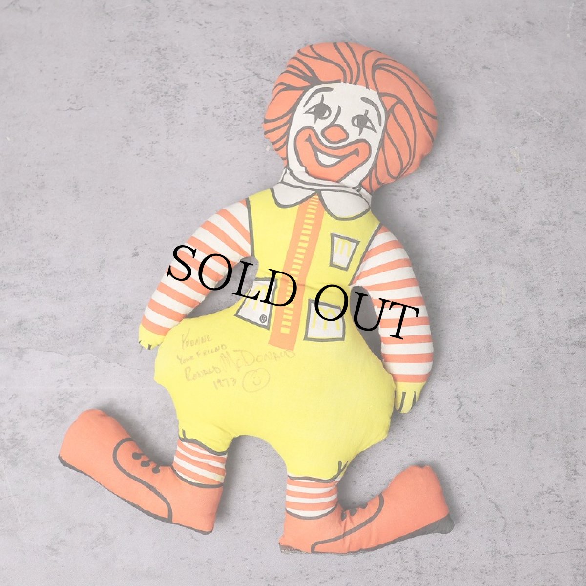 画像1: 70〜80's McDonald's "Donald McDonald" キャラクタードール サイン入り (1)