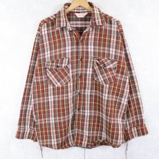 画像1: 70's FROSTPROOF USA製 チェック柄 ヘビーネルシャツ XL (1)