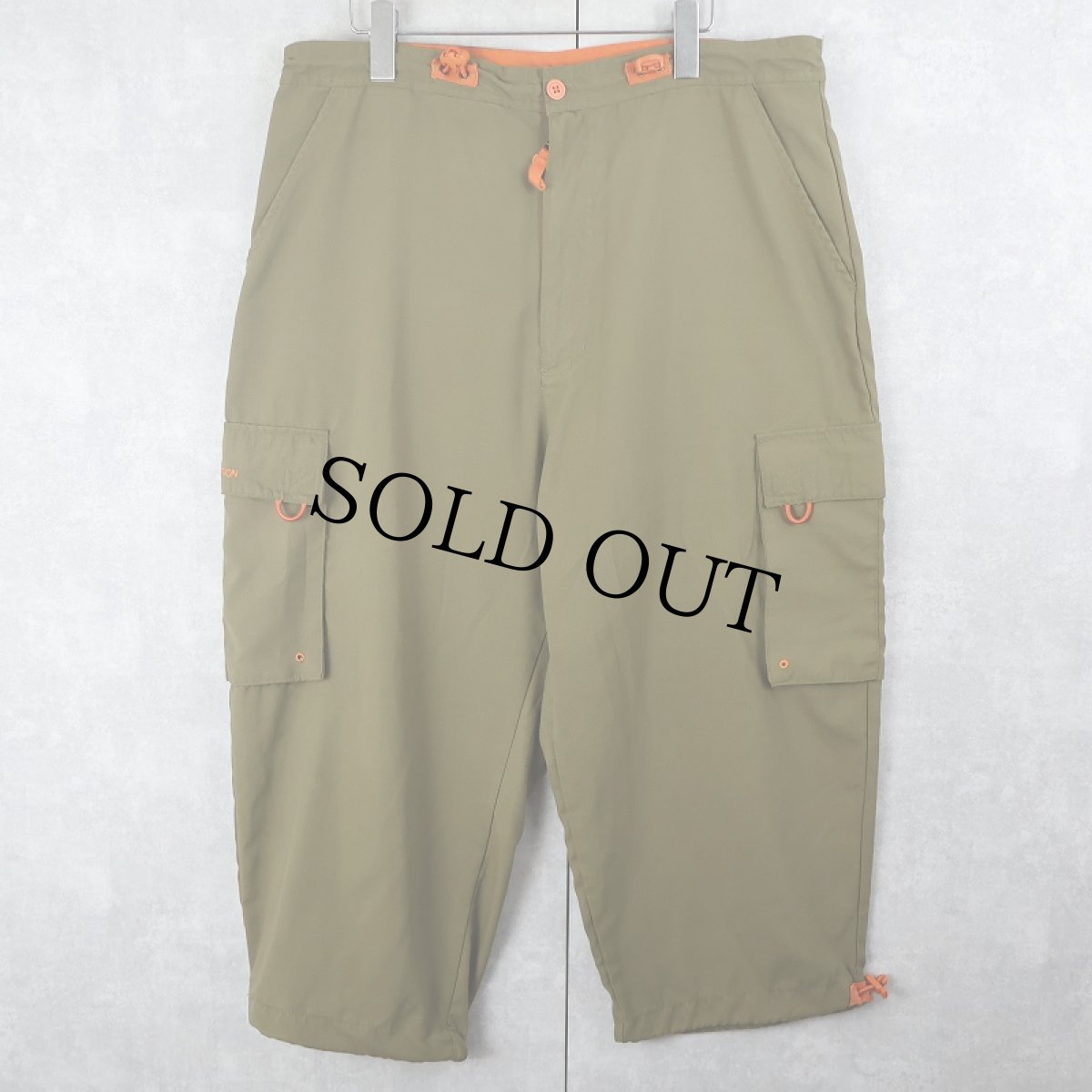 画像1: クロップドデザイン カーゴパンツ XL (1)