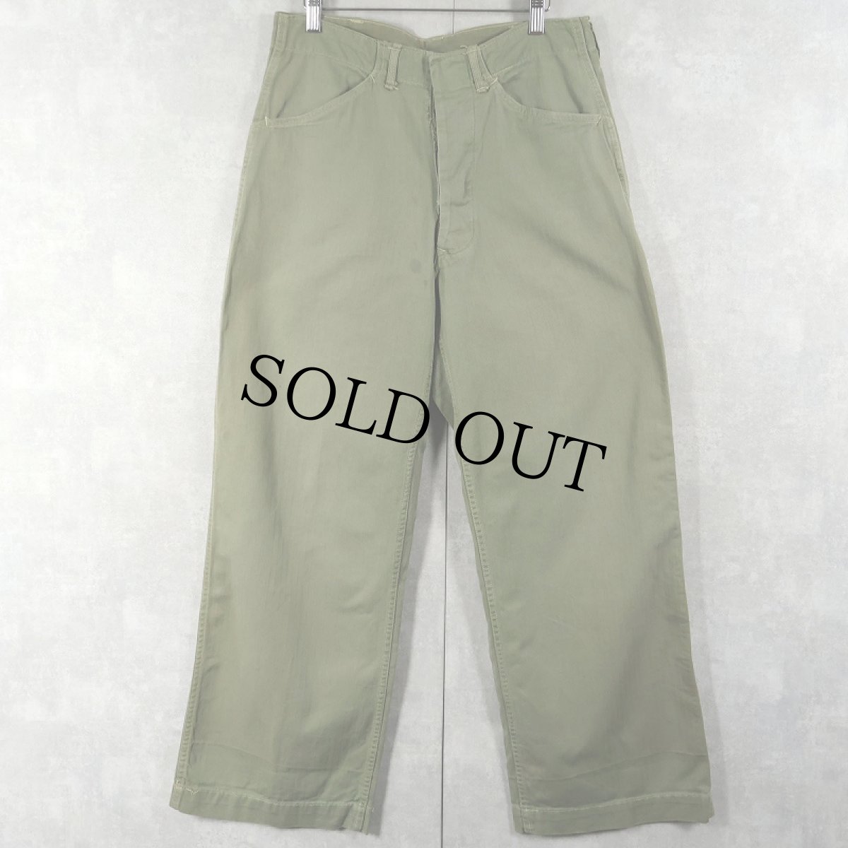 画像1: 40's USMC P-41 HBTトラウザーズ W31 (1)