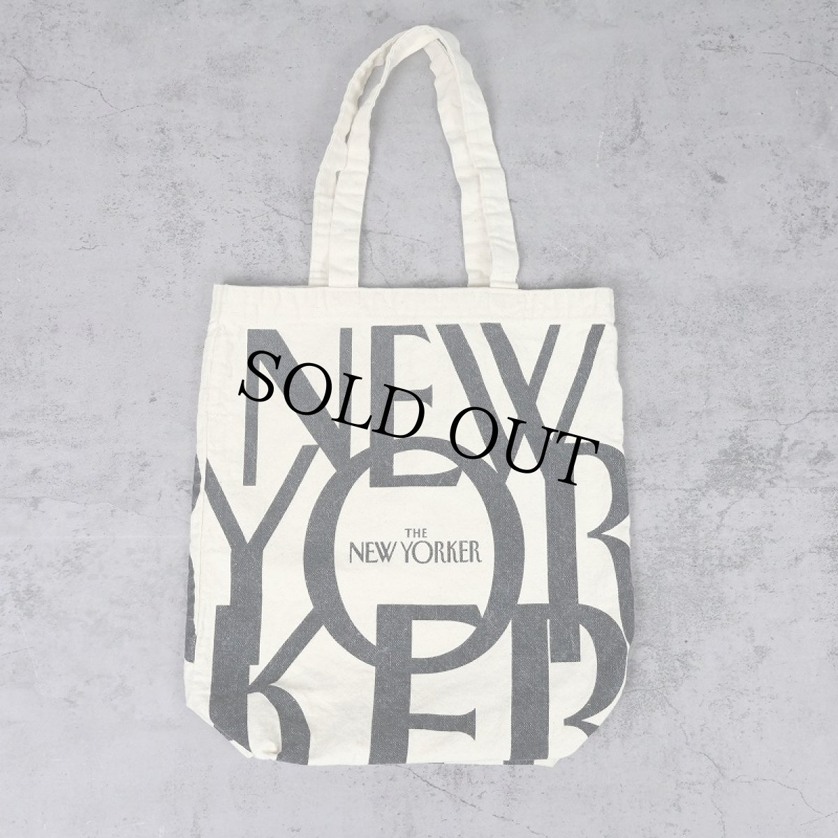 画像1: THE NEW YORKER ロゴプリント キャンバストートバッグ (1)