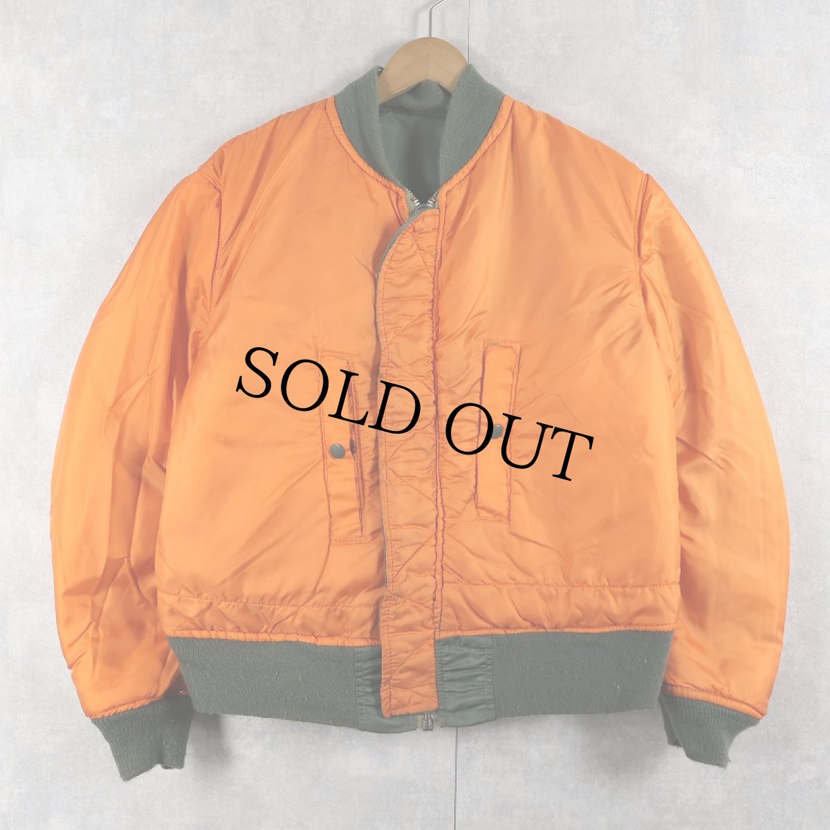 画像2: 民間品 ALPHA INDUSTRIES,INC. MA-1 フライトジャケット MEDIUM (2)