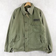 画像1: 80's U.S.NAVY A-2 デッキジャケット LARGE (1)
