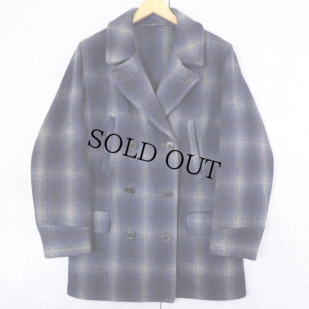 画像1: 〜40's King-O-Wear オンブレーチェック柄 ウールスポーツコート (1)