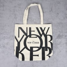 画像1: THE NEW YORKER ロゴプリント キャンバストートバッグ (1)