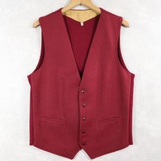 画像1: 〜70's メルトンウール×ニットベスト SIZE50 (1)
