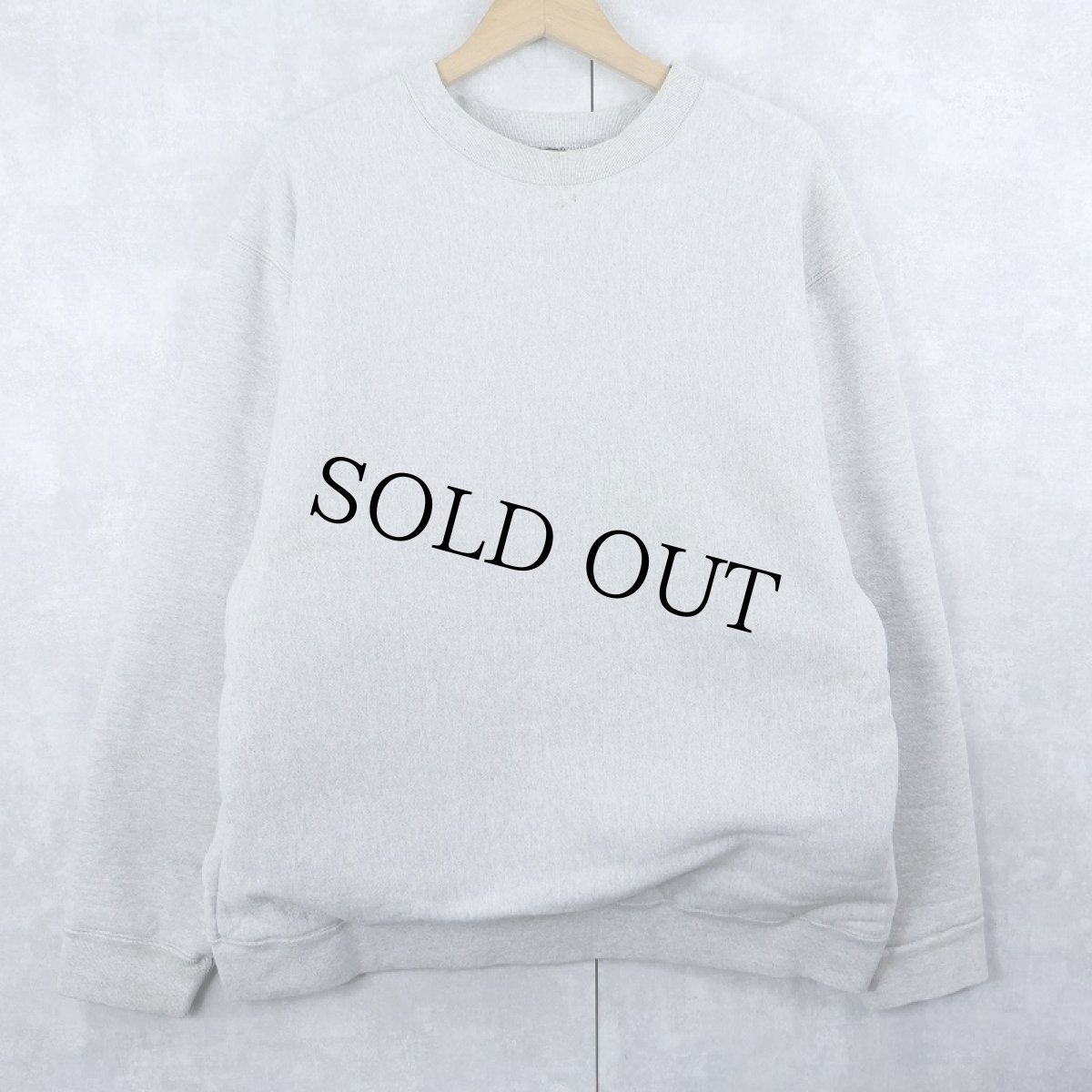 画像1: 90's CAMBER USA製 裏サーマル 無地スウェット XL (1)