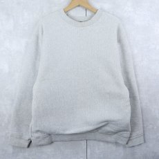 画像1: 90's CAMBER USA製 裏サーマル 無地スウェット XL (1)