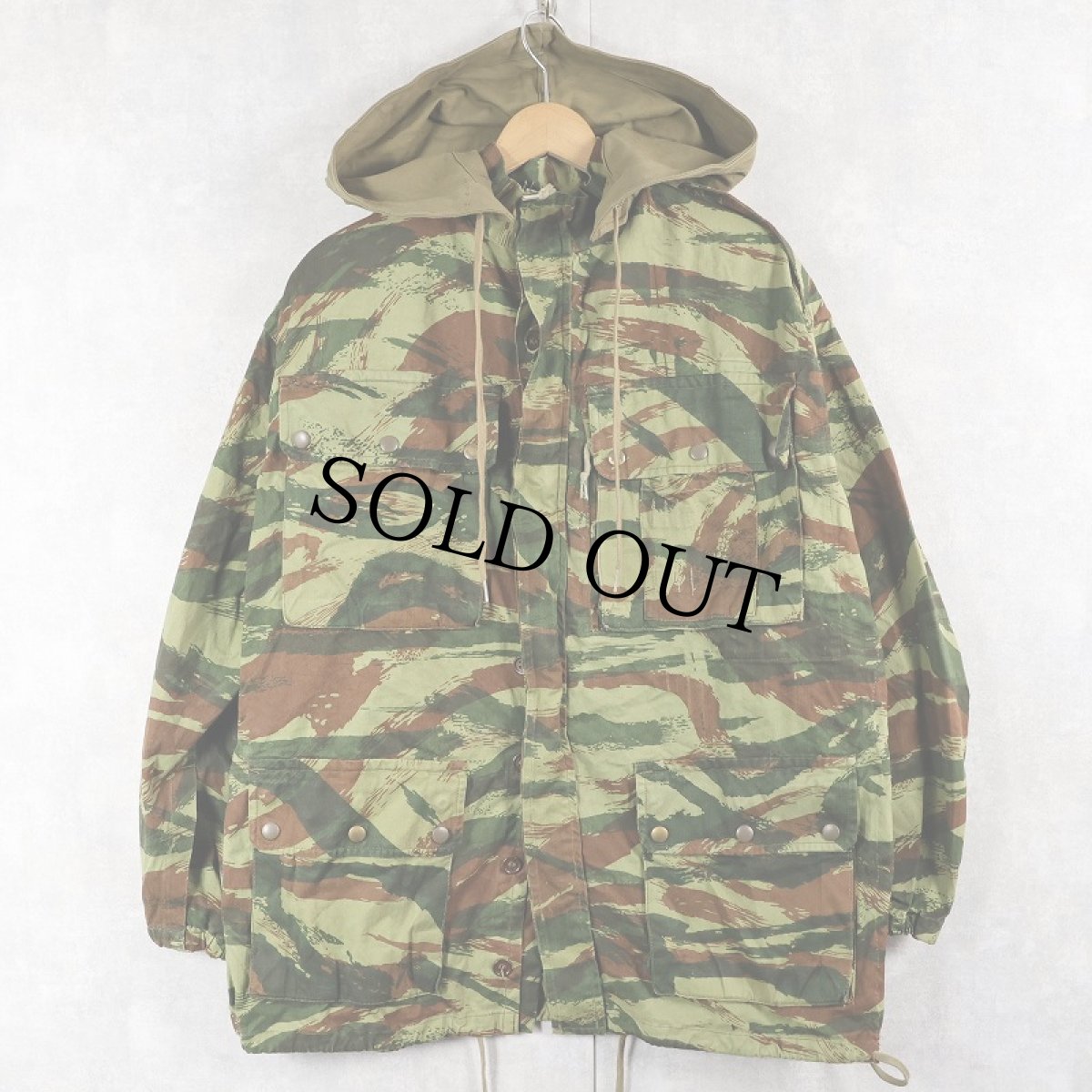 画像1: 50〜60's FRENCH ARMY リザードカモ TAP 47/56 HBT パラトルーパージャケット (1)