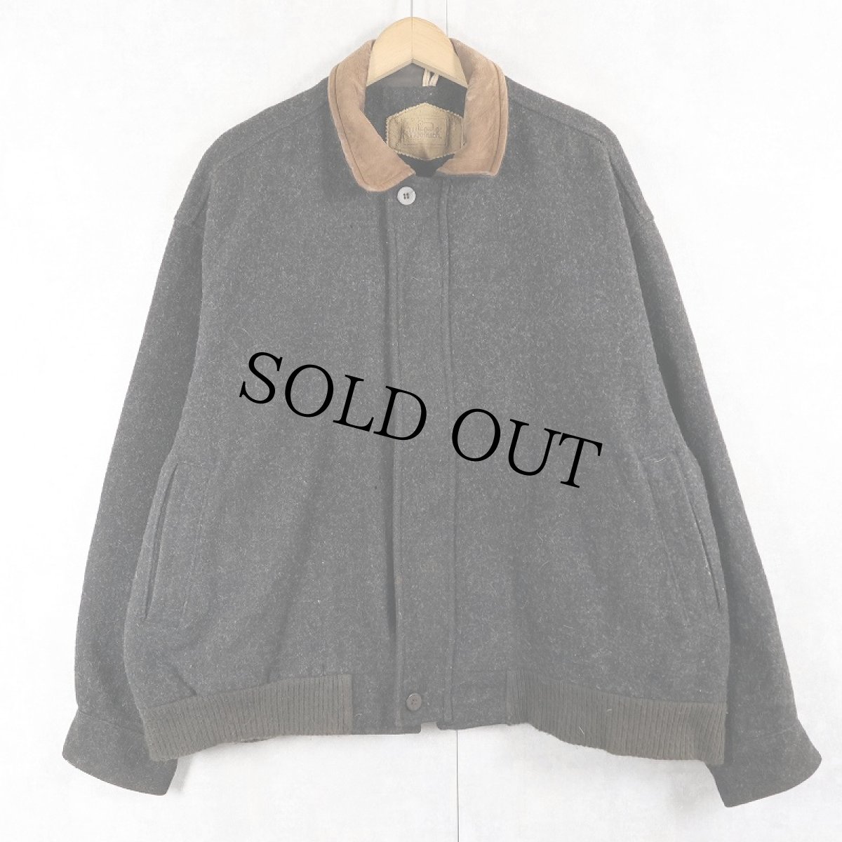 画像1: 90's Woolrich USA製 ウールジップジャケット XL (1)