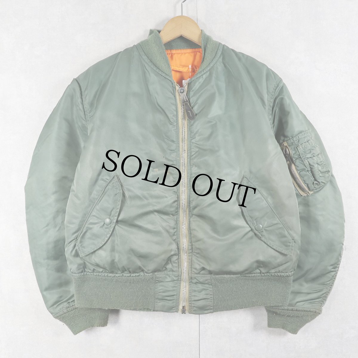 画像1: 民間品 ALPHA INDUSTRIES,INC. MA-1 フライトジャケット MEDIUM (1)