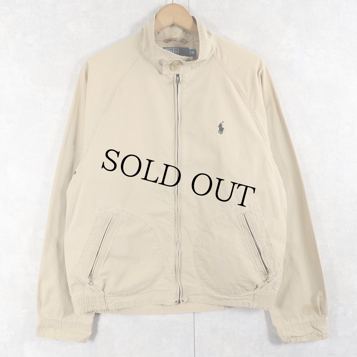 画像1: POLO Ralph Lauren "G-9 TYPE" コットンスイングトップ M (1)