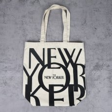 画像1: THE NEW YORKER ロゴプリント キャンバストートバッグ (1)