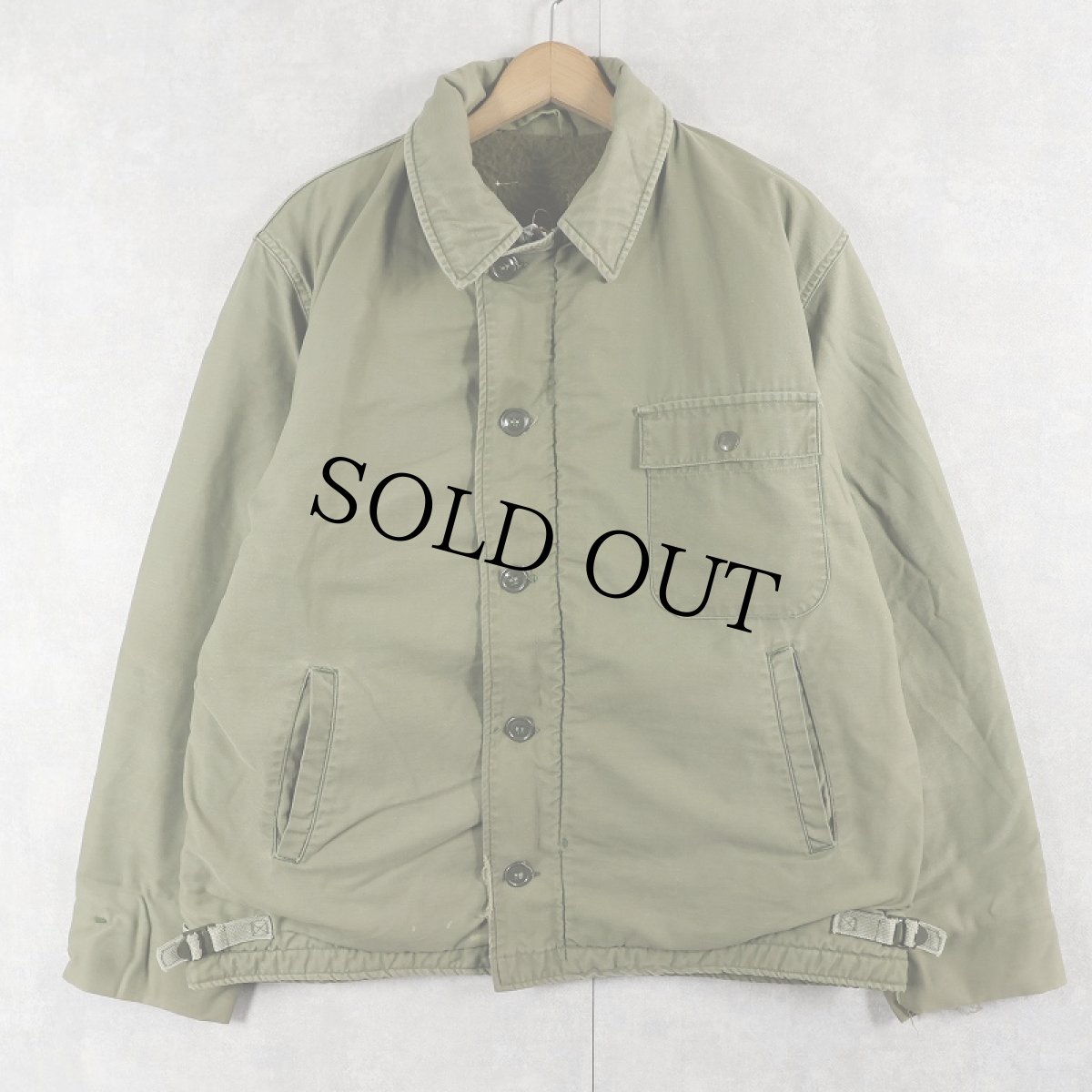 画像1: 60〜70's U.S.NAVY A-2 デッキジャケット (1)