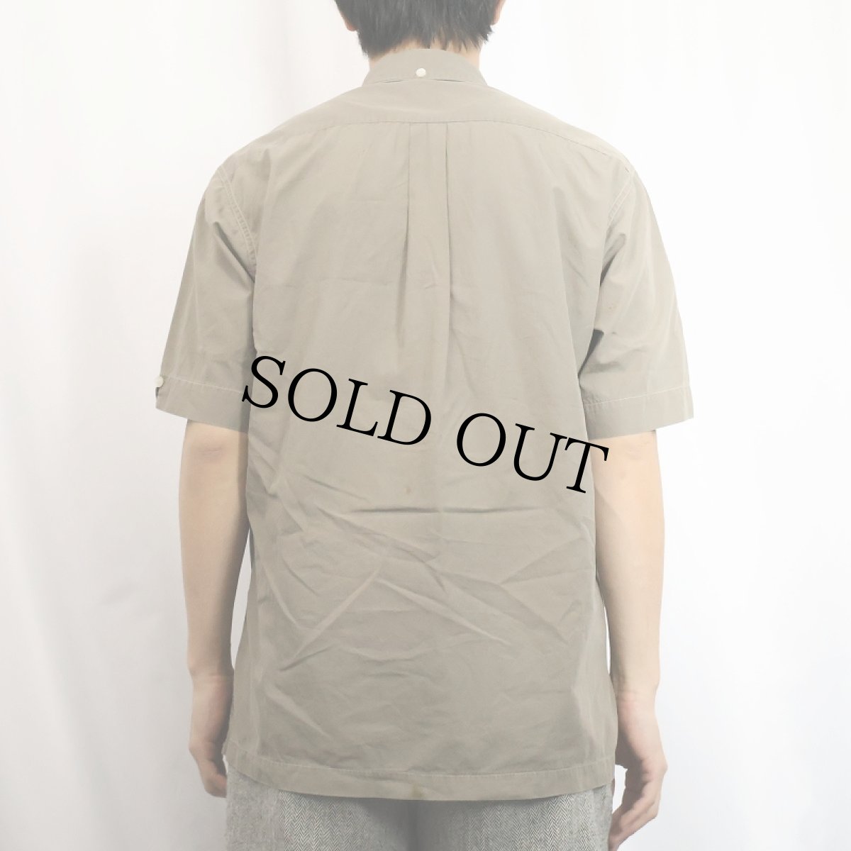 画像3: 60's CHI-THANH "VIET NAM" 猫目ボタン スーベニアボタンダウンシャツ (3)