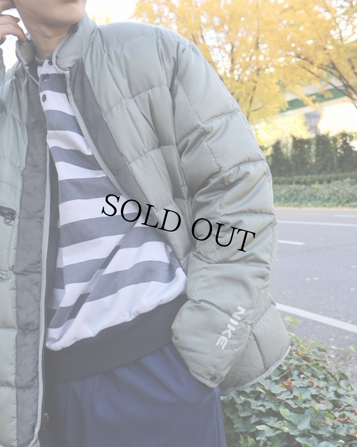 画像3: NIKE リフレクター付き キルティングダウンジャケット XL (3)