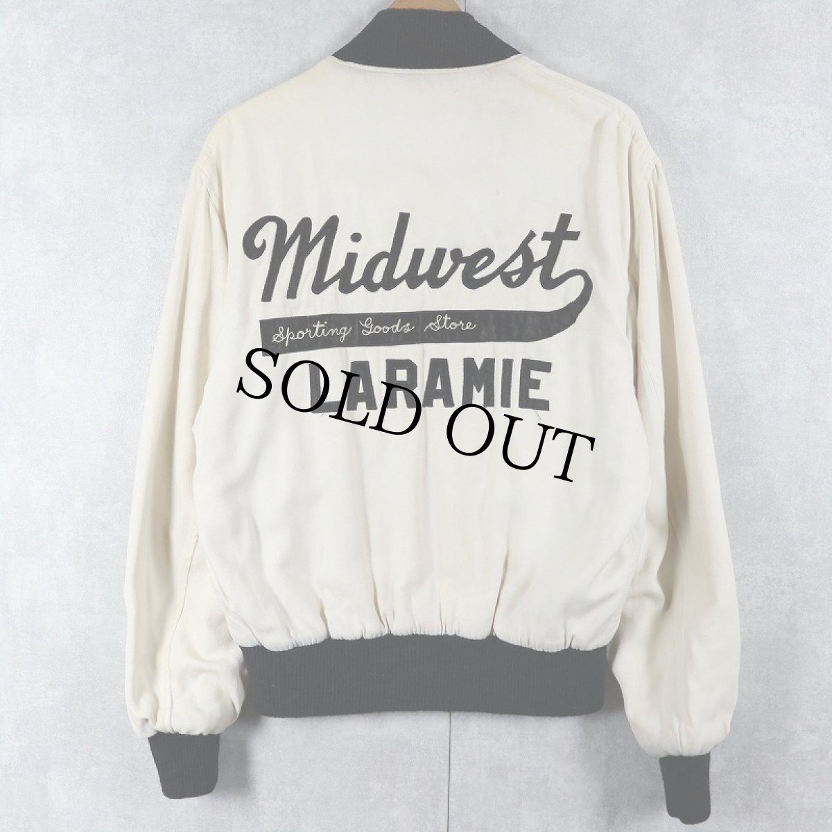 画像1: 50's Midwest by BUTWIN コットン×レーヨンスタジャン SIZE38 (1)