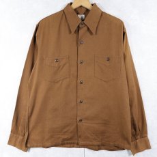 画像1: 40's A WELLINGTON FABRIC コットンツイルシャツ (1)