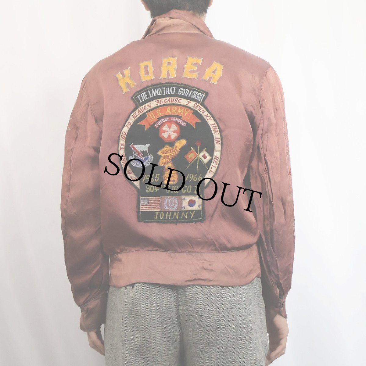 画像4: 60's "KOREA" サテンスーベニアジャケット (4)