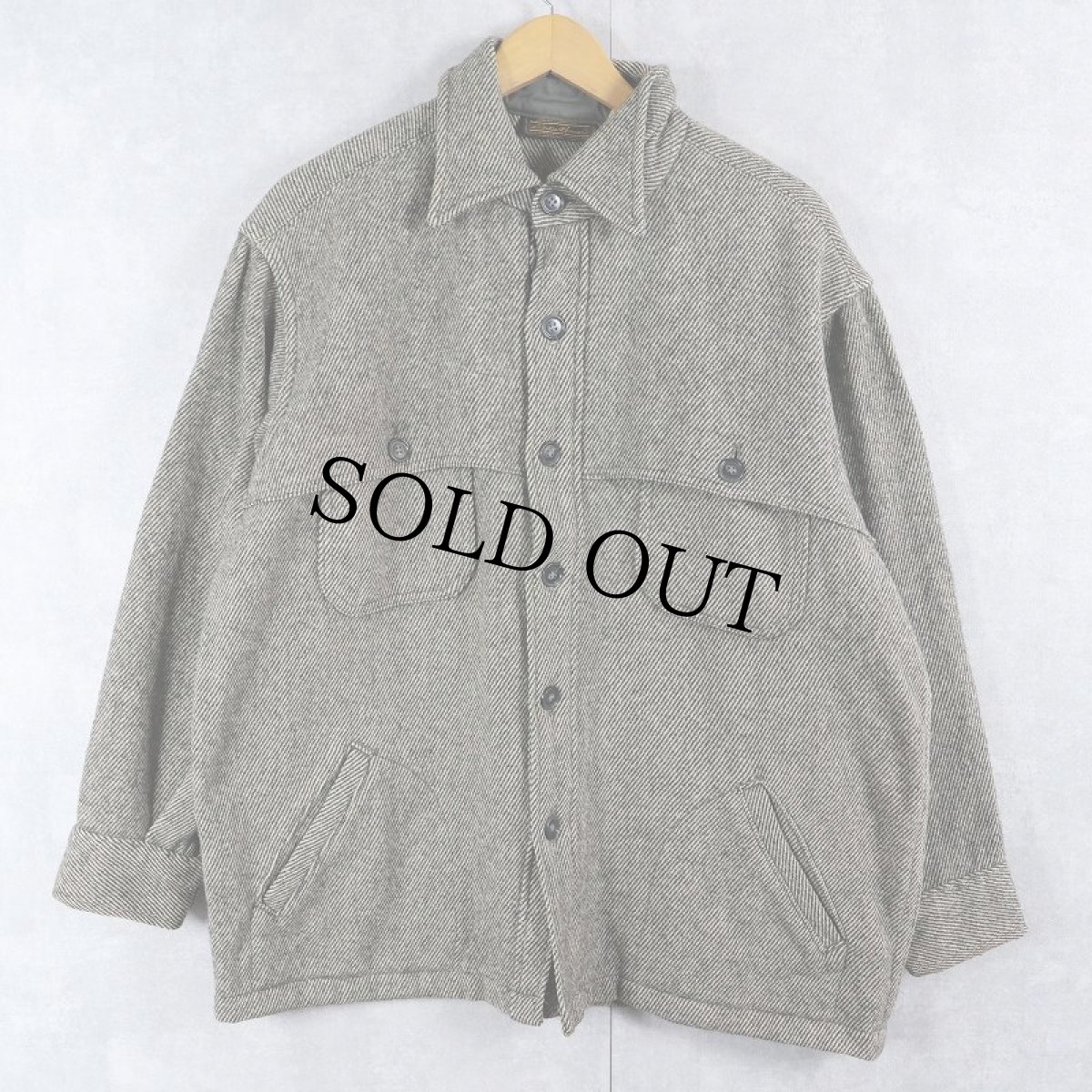 画像1: 80〜90's Eddie Bauer ウールマッキーノジャケット XL (1)