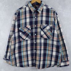 画像1: 70's BIG YANK チェック柄 ヘビーネルシャツ (1)