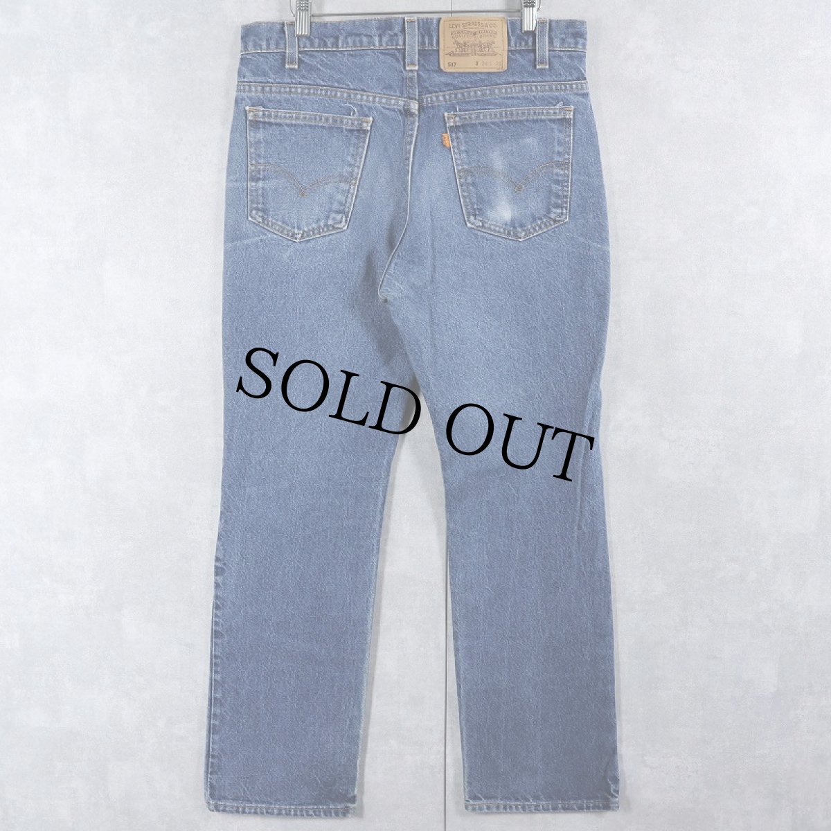 画像2: 90's Levi's 517 USA製 オレンジタブ ブーツカットデニムパンツ W36 (2)