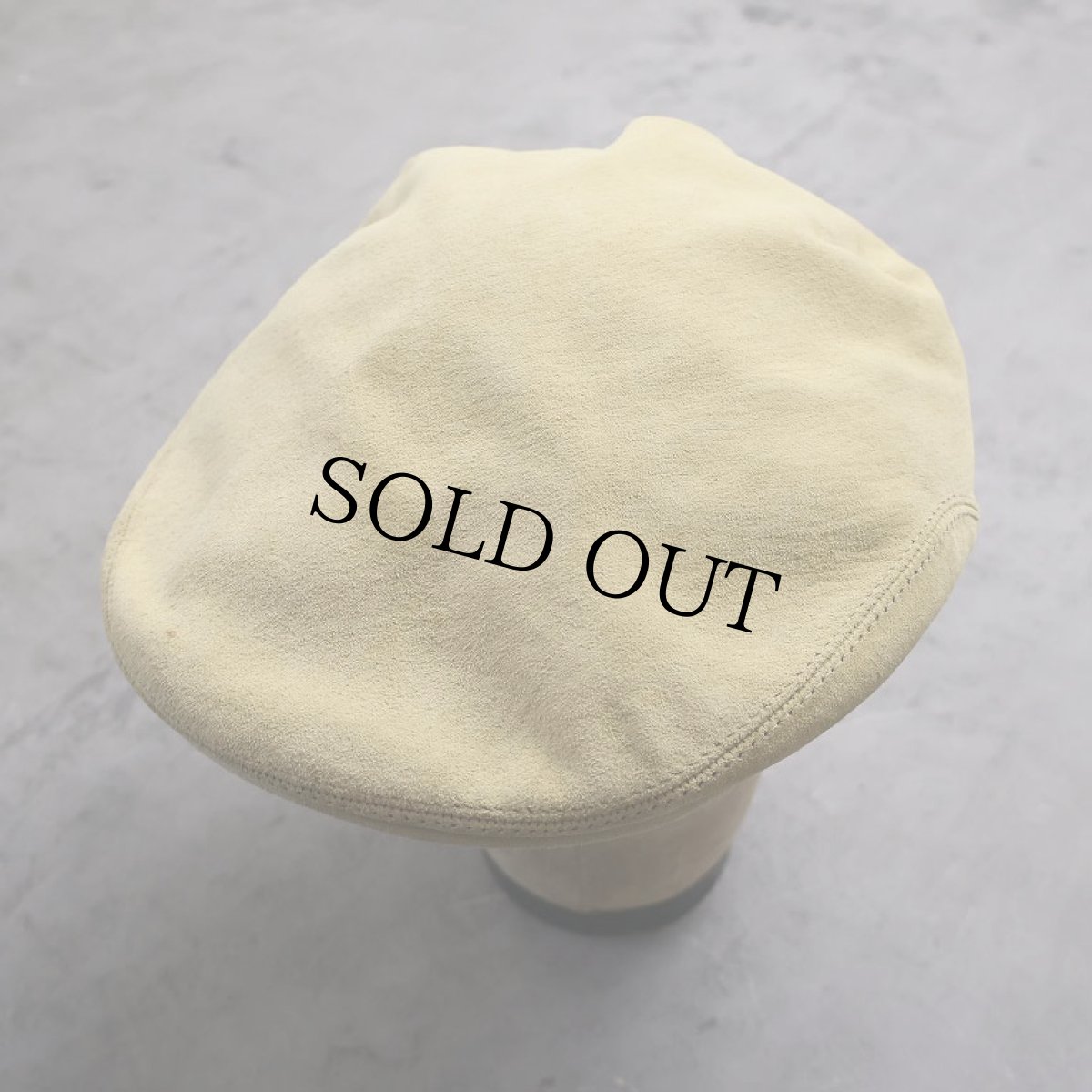 画像1: 80's L.L.Bean USA製 スエードレザー ハンチングキャップ LARGE (1)