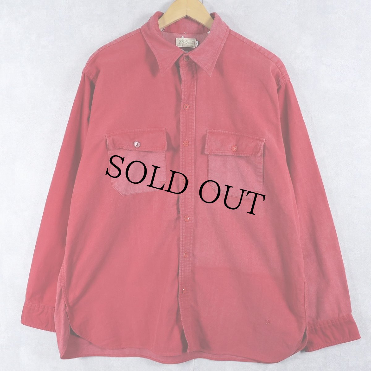 画像1: 70's L.L.Bean 筆記体タグ シャモアクロスシャツ SIZE17 1/2 (1)