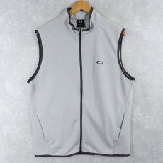 画像1: OAKLEY ロゴプリント ジップベスト L (1)