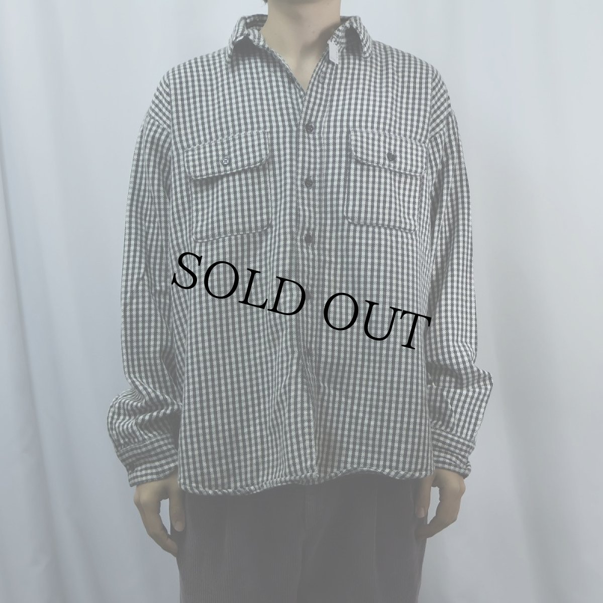 画像2: 80's Trails End USA製 ギンガムチェック柄 ヘビーネルシャツ XL (2)