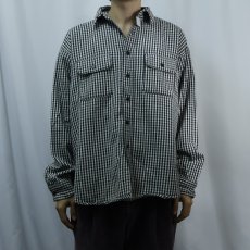 画像2: 80's Trails End USA製 ギンガムチェック柄 ヘビーネルシャツ XL (2)