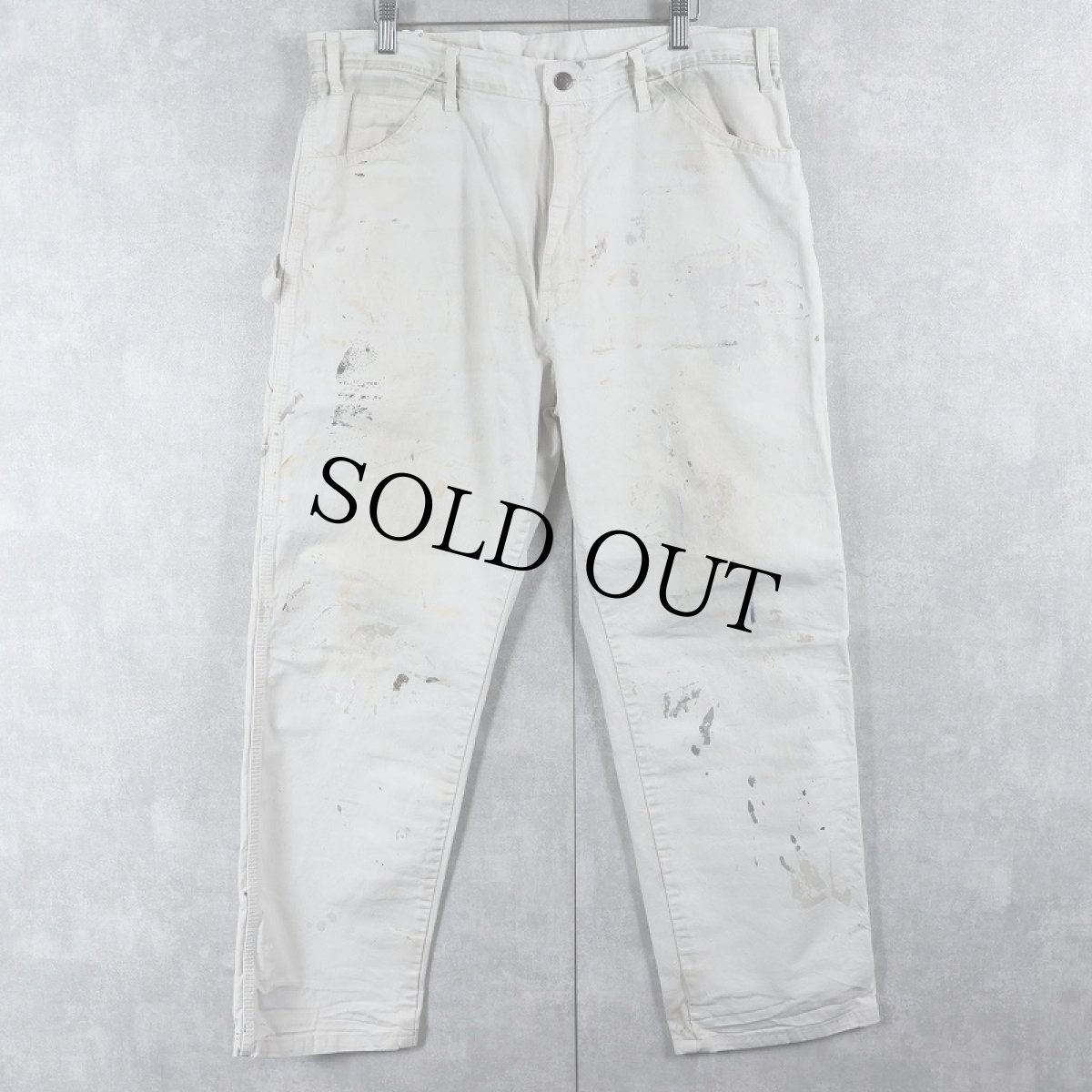 画像1: Dickies ペンキペイント ペインターパンツ W35 (1)