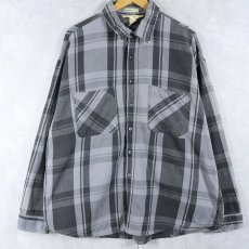 画像1: 80's ST JOHN'S BAY USA製 "BIG MAC FLANNEL" チェック柄 ヘビーネルシャツ XXL (1)