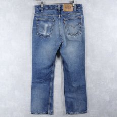 画像2: 90's Levi's 517 USA製 オレンジタブ ブーツカットデニムパンツ W31 (2)