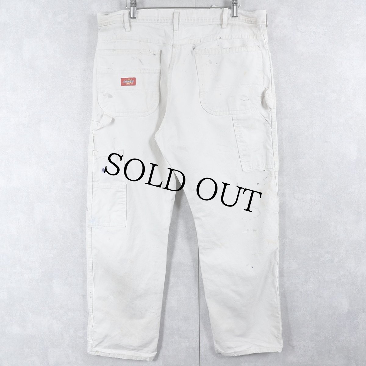 画像2: Dickies ペンキペイント ペインターパンツ W35 (2)