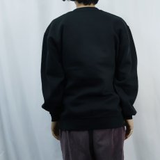 画像3: 90's RUSSELL ATHLETIC USA製 前V 無地スウェット BLACK L (3)