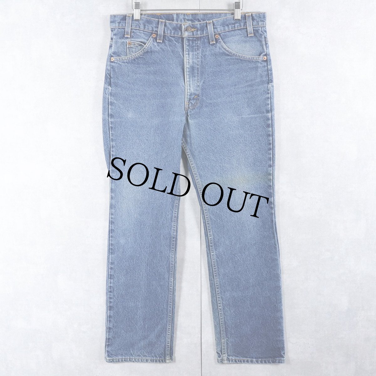 画像1: 90's Levi's 517 USA製 オレンジタブ ブーツカットデニムパンツ W36 (1)
