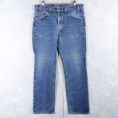 画像1: 90's Levi's 517 USA製 オレンジタブ ブーツカットデニムパンツ W36 (1)