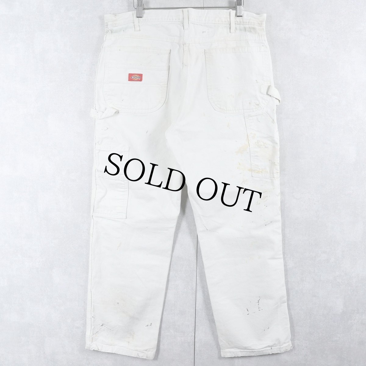 画像2: Dickies ペンキペイント ペインターパンツ W35 (2)