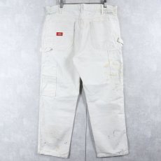 画像2: Dickies ペンキペイント ペインターパンツ W35 (2)