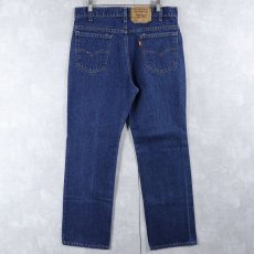 画像2: 90's Levi's 517 USA製 オレンジタブ ブーツカットデニムパンツ W33 (2)