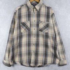画像1: 80's BIG MAC USA製 チェック柄 ヘビーネルシャツ XL (1)